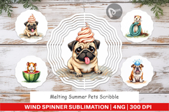 Melting Summer Pets Wind Spinner Product Image 1