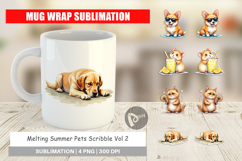 Melting Summer Pets Mug Wrap Product Image 1