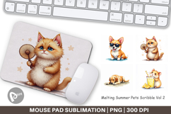 Melting Summer Pets Mouse Pad Product Image 1