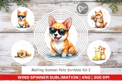 Melting Summer Pets Wind Spinner Product Image 1