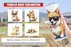 Melting Summer Pets Tumbler Product Image 1