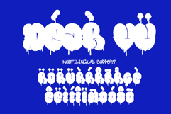 Melto Gofer | Bubble Graffiti Dripping Font | Throw-Up Product Image 6