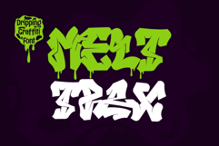 Melttrax |Graffiti Font with Dripping Style | Halloween Font Product Image 1
