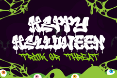 Melttrax | Wild Dripping Graffiti Webfont for Urban Street Product Image 2
