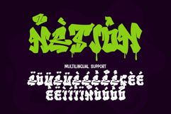 Melttrax | Wild Dripping Graffiti Webfont for Urban Street Product Image 3