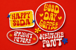 Meltypie - Retro Groovy Melted Display Font Product Image 12