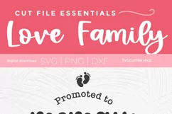 Promoted to Memaw svg - this sweet Memaw SVG file is perfect for creating an adorable Memaw shirt or tote bag with your Silhouette