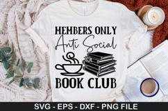 Book Lover SVG Design - Late Night Book Club Product Image 4