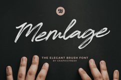 Memlage - The Elegant Brush Font Product Image 1