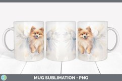 GorgeousAngel Wings Pomeranians Mug Wrap design.