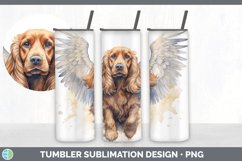 GorgeousAngel Wings Spaniels Tumbler design.