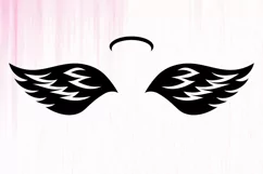 Memorial Angel Wings SVG, Angel Wings SVG, Memorial SVG Product Image 2