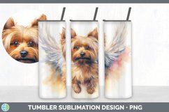 GorgeousAngel Wings Yorkshire Terriers Tumbler design.