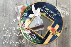 Memorial Christmas ornament, photo frame christmas template Product Image 2