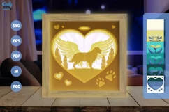 Memorial Dog Golden Retriever Layered Papercut Product Image 3
