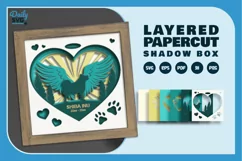Memorial Dog Shiba Inu Layered Papercut Product Image 2