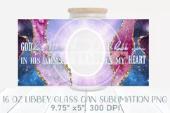 Memorial 16 oz libbey can glass, photo frame glass can Product Image 2
