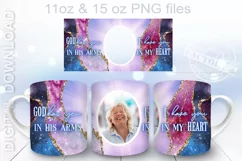 Memorial mug Png, photo Frame mug template Product Image 1