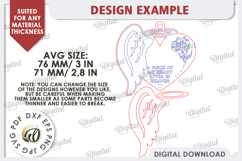 3D Memorial Ornament Laser Cut. Personalized Ornament SVG Product Image 2