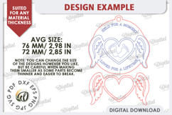 3D Memorial Ornament Laser Cut. Personalized Ornament SVG Product Image 2