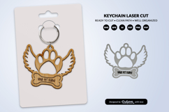 Memorial Pet Keychain Laser Cut Product Image 2