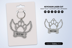 Memorial Pet Keychain Laser Cut Product Image 1