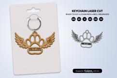 Memorial Pet Keychain Laser Cut Product Image 1