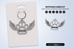 Memorial Pet Keychain Laser Cut Product Image 2