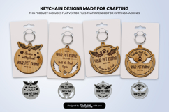 Memorial Pet Keychain Laser Cut Product Image 1