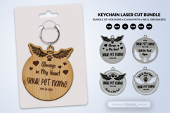 Memorial Pet Keychain Laser Cut Product Image 2