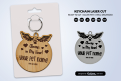 Memorial Pet Keychain Laser Cut Product Image 2