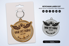 Memorial Pet Keychain Laser Cut Product Image 1