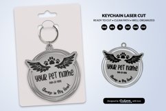 Memorial Pet Keychain Laser Cut Product Image 2