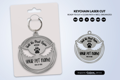 Memorial Pet Keychain Laser Cut Product Image 1