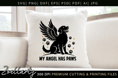 My Angel Has Paws SVG for Cricut Memorial Sign SVG Cut File Product Image 1