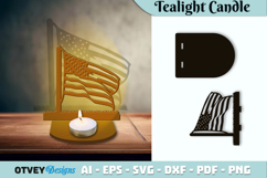 Memorial Soldier Tealight Candle Holder Lasercut Product Image 1