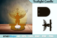 Memorial Soldier Tealight Candle Holder Lasercut Product Image 1