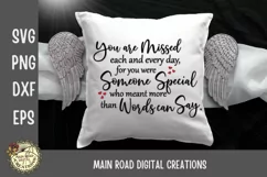 You are Missed Each and Every Day Memorial Quote SVG Product Image 2