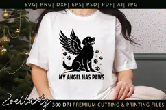 My Angel Has Paws SVG for Cricut Memorial Sign SVG Cut File Product Image 2