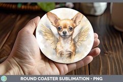 GorgeousMemorial Watercolor Round Coaster design.