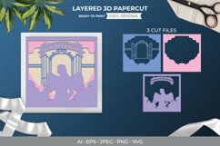 Memorial, Forever In Our Hearts, Winged Woman 3D Papercut Product Image 1