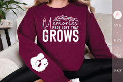 Memories made love that grows Sleeve SVG Design Product Image 1