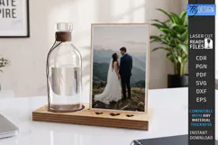 Memory Shelf Photo Holder Laser Cut | Photo Display Stand Product Image 1