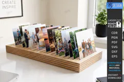 Memory Shelf Photo Holder Laser Cut | Photo Display Stand Product Image 1