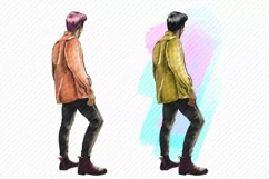 Men Clipart Young Guy Youth Fashion African-American PNG Product Image 2