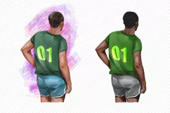 Men Clipart Young Guy Sportsman Clipart African-American PNG Product Image 2