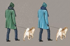 I Love My Dog Men Clipart Winter Clothing Product Image 2