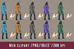 I Love My Dog Men Clipart Winter Clothing Product Image 1