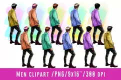 Men Clipart Young Guy Youth Fashion African-American PNG Product Image 1