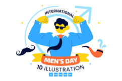 10 International Men&#039;s Day Illustration Product Image 1